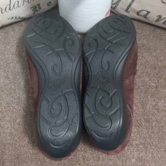 Semler Germany women's brown suede leather comfort walking shoes velcro - Picture 8 of 13